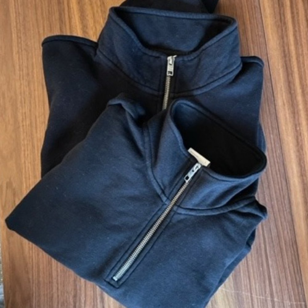 Aritzia Black 1/4 zip Turtleneck Sweaters